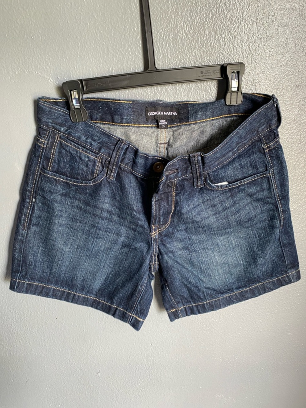 George & Martha Dark Blue Denim Jean Shorts